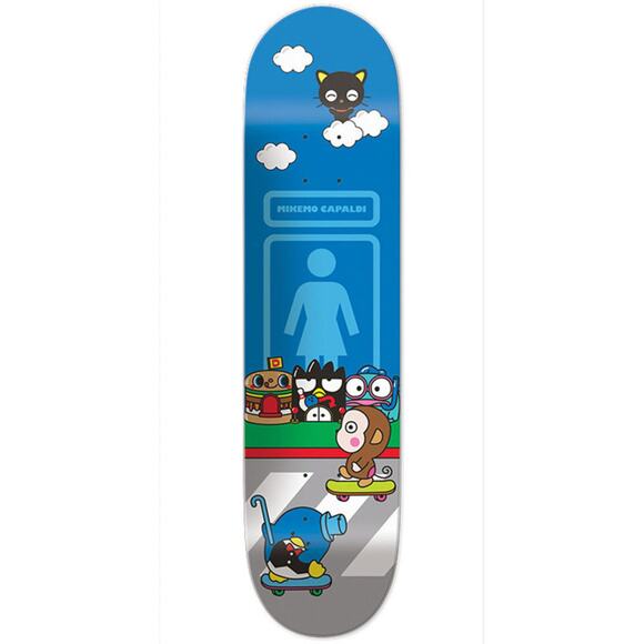 Girl Mike Mo Capaldi Hello Sanrio Skateboard Deck - 7.875in x 31.25in RARE NEW